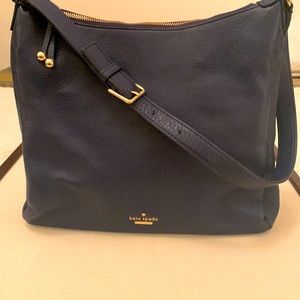 Kate Spade Navy Pebble Leather Bag